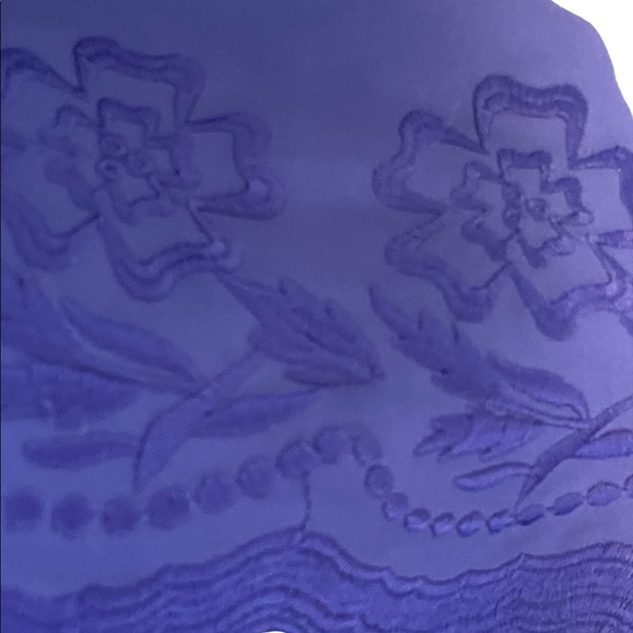 Beautiful rich purple top with embroidered detailing. - Picture 9 of 14